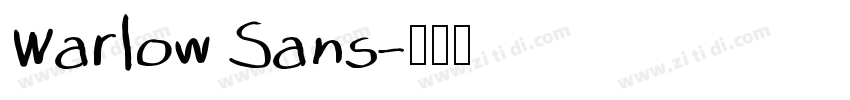 Warlow Sans字体转换